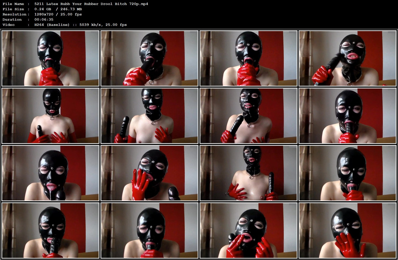 5211 Latex Rubb Your Rubber Drool Bitch 720p mp4