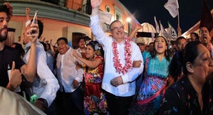 Marcelo Ebrard visita Oaxaca y asegura que el pueblo elegirá al próximo presidente, no el 'dedazo
