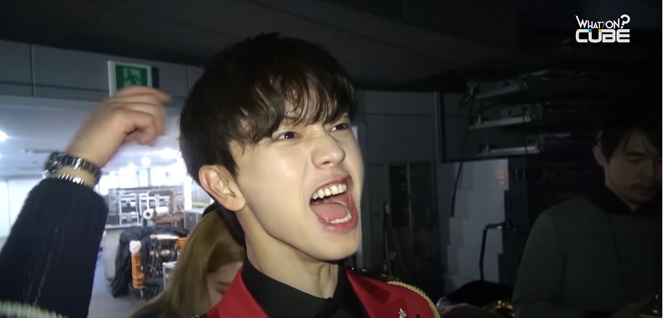 Backstage high note battle