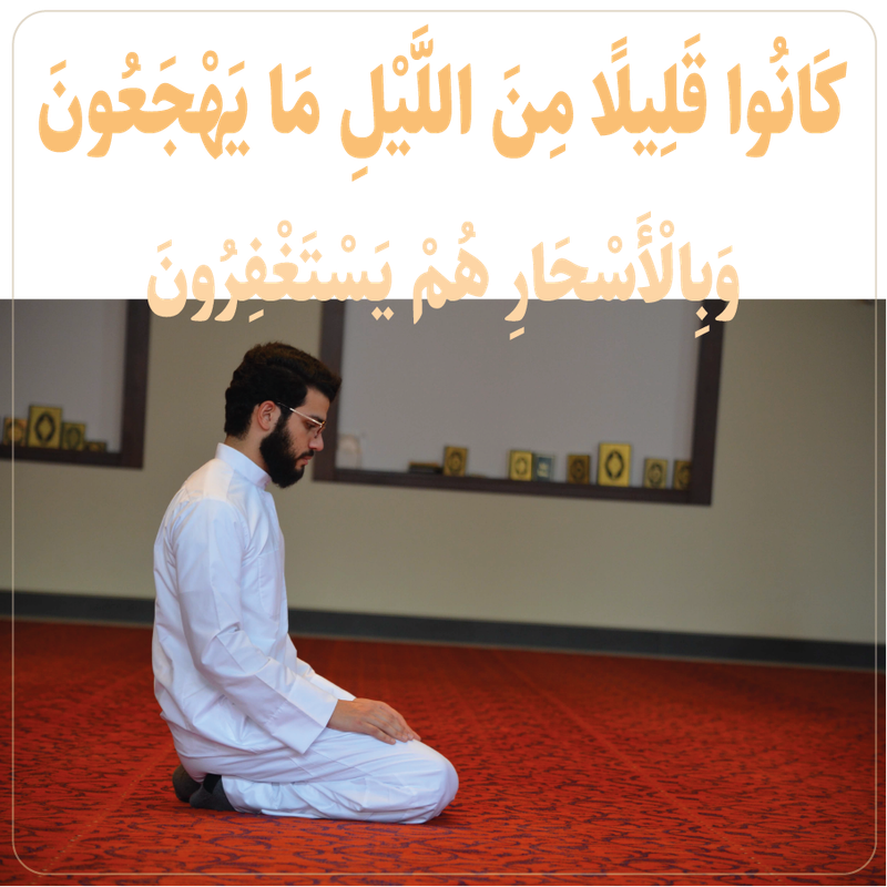 كَانُوا قَلِيلًا مِنَ اللَّيْلِ مَا يَهْجَعُونَ1-01