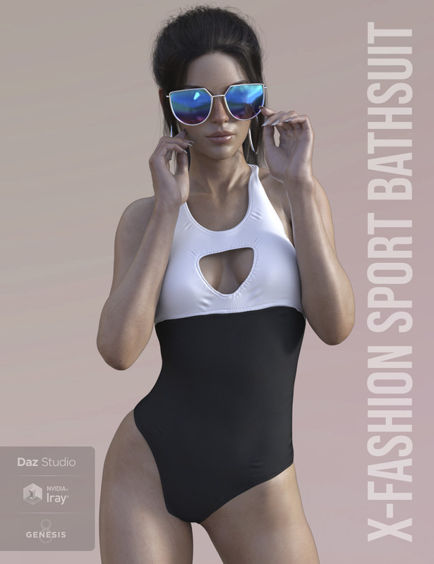 X-Fashion Sport Bathsuit for Genesis 8 Female(s)