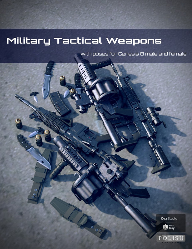 Military Tactical Weapons and Poses for Genesis 8 Military Tactical Weapons and Poses for Genesis 8