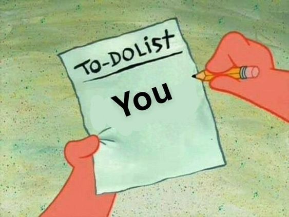 to do list: you meme image