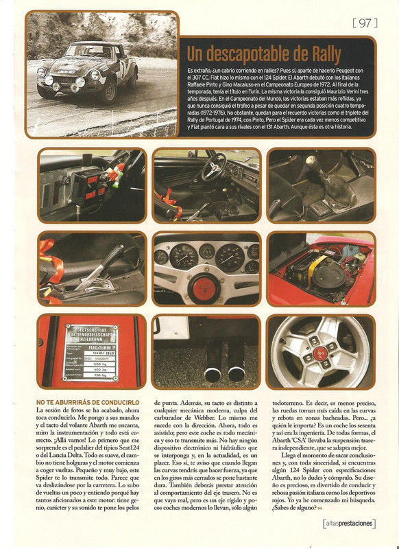 Prueba ALTAS PRESTACIONES Fiat 124 Speder de Mariano (4)