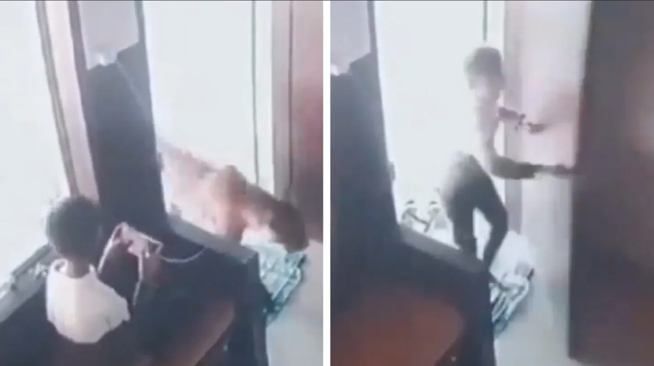 Valiente niño de 12 años mantiene la calma y logra encerrar a un leopardo en India