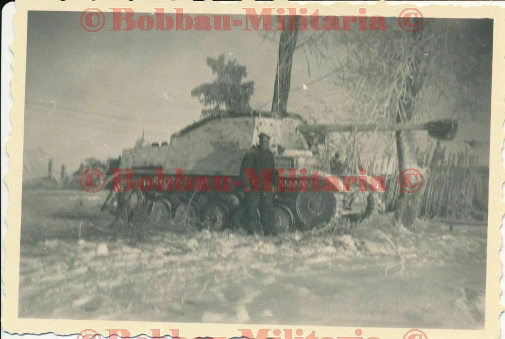 Russland 1943-44 Ostfron Panzerjäger Marder II SdKfz 131 Winter-Tarnung .