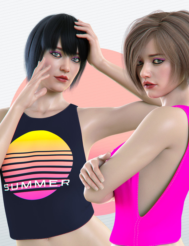 dForce Summer Top for Genesis 8 Female