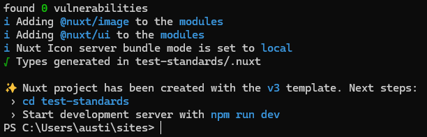 Nuxt App Confirmation
