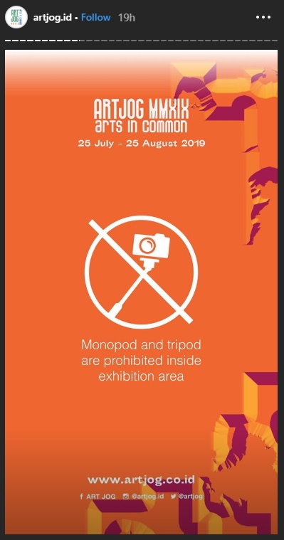 Aturan di ARTJOG 2019