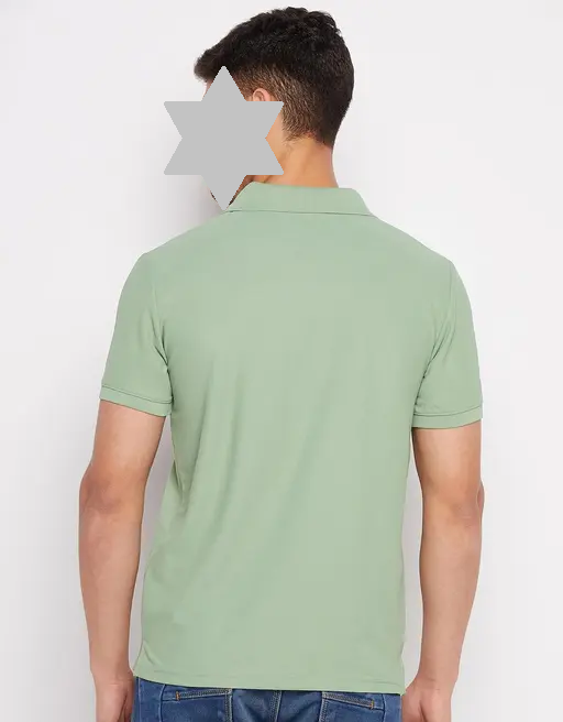 RISS Men's Cotton Half Sleeves Solid Polo T-shirt Color 2 (R306)