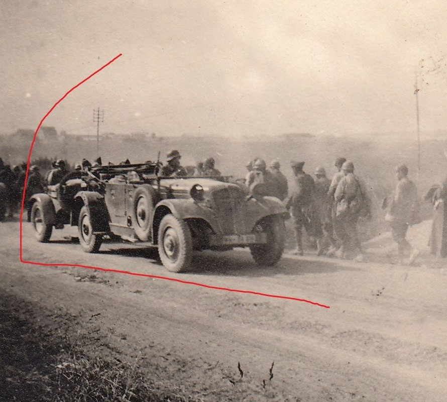 Soldat Panzer Tank PKW Kübel Pz.Jg. Gefangene Ai