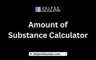 Amount of Substance Calculator
