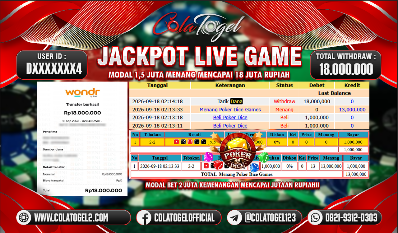 JACKPOT LIVE GAME !!!