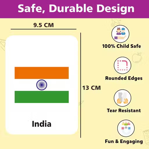 All in One Flashcards for Kids 1-6 Year Old | 84 Flash Cards for Kids with 168+ Pictures | Learning & Education Toy for Boys and Girls | Book for Kids Toys | Montessori Toy Book | Perfect for Gifting Color 1 (T121)