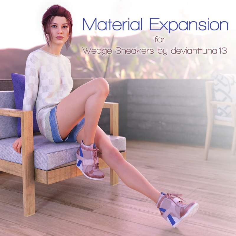 Material Expansion for Wedge Sneakers for G8F&G9F
