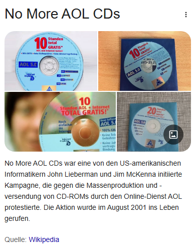 No More AOL CD