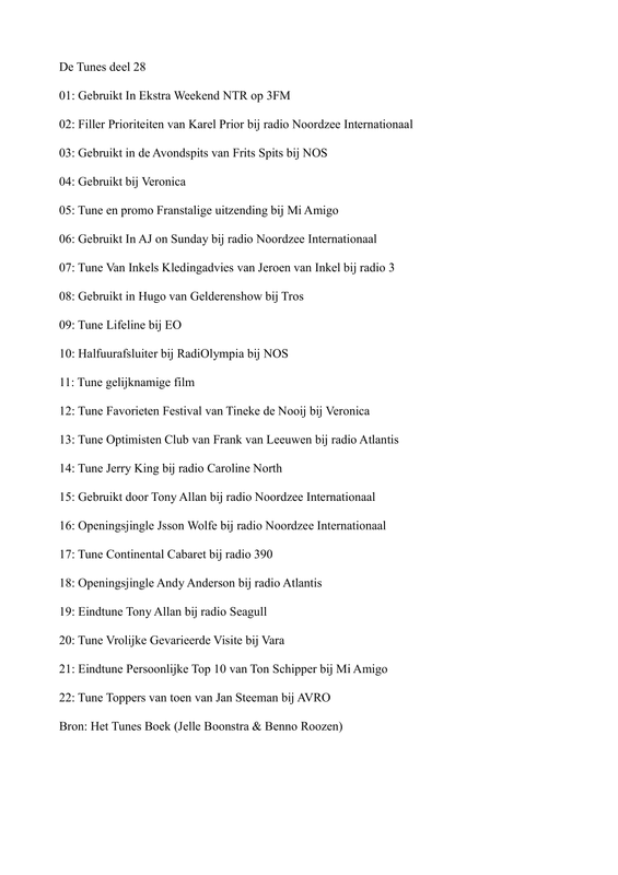 tunes deel 28