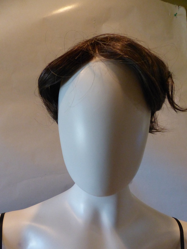 WOMENS DARK GRAY SHORT STRAIGHT HAIR WIG