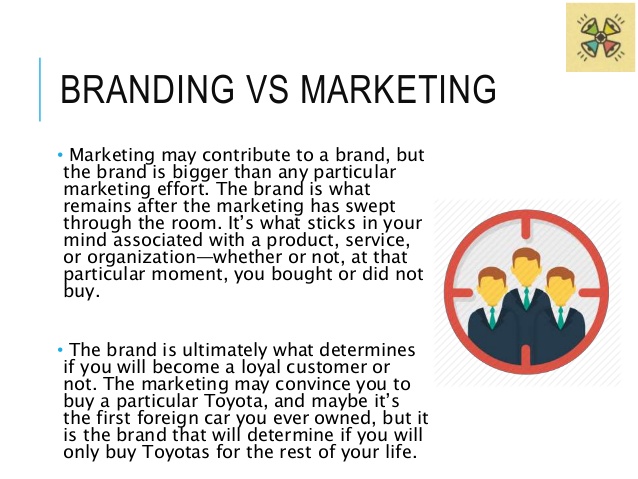 Branding a service vs 