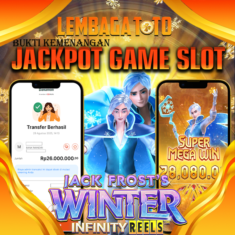 BUKTI JACKPOT 30 AGUSTUS LEMBAGATOTO JACK FROST S WINTER   Rp.26.000.000,- LUNAS