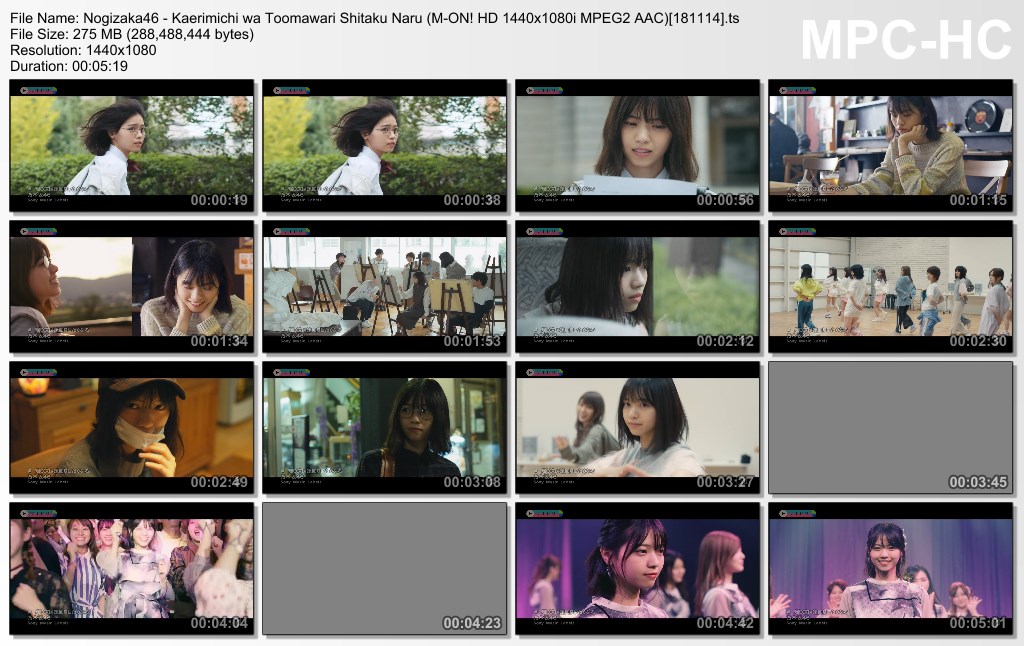 Nogizaka46 - Kaerimichi wa Toomawari Shitaku Naru (M-ON! HD 1440