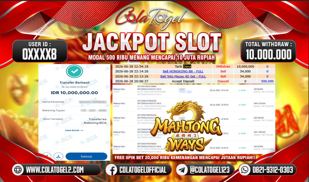 JACKPOT SLOT GACOR!!