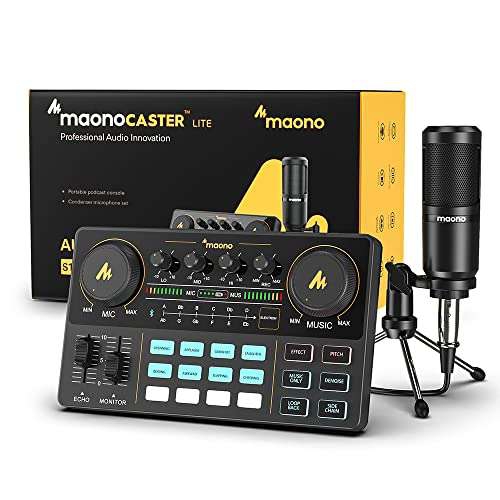 Amazon MAONO Maonocaster Lite Mezclador de interfaz de audio Estudio de
