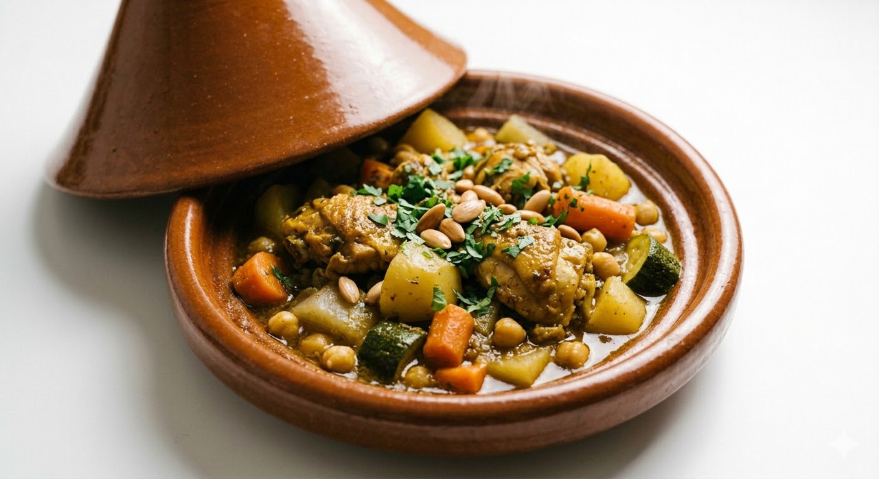 Tajín De Pollo Del Payés Verduras