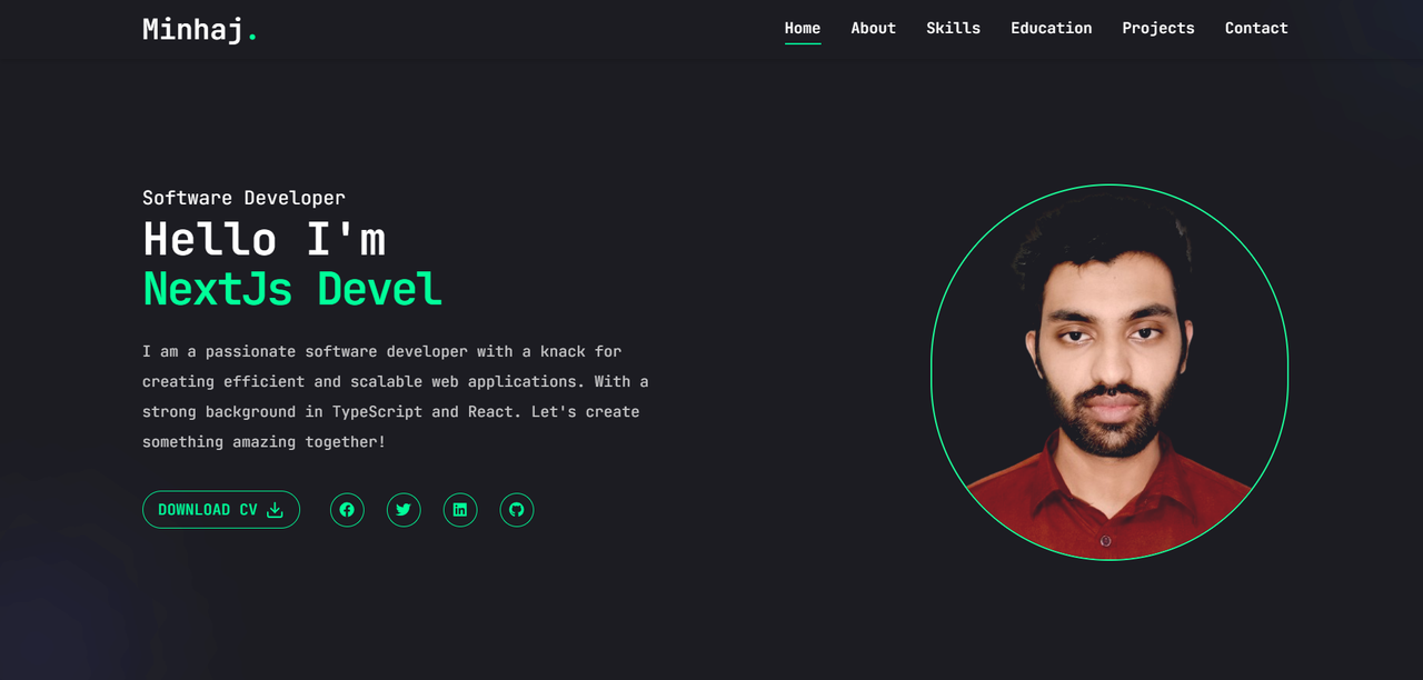 Portfolio Screenshot