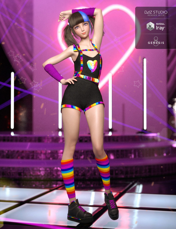 Playful Jumper Outfit for Genesis 8 Female(s) 