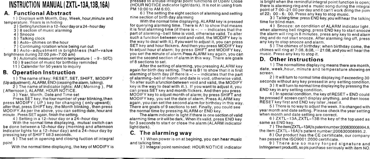 Istruction_Manual_ZXTL-13A Eng