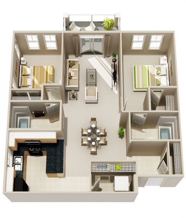 Two-Bedroom-Two-Bath-Floor-Plan-600x703