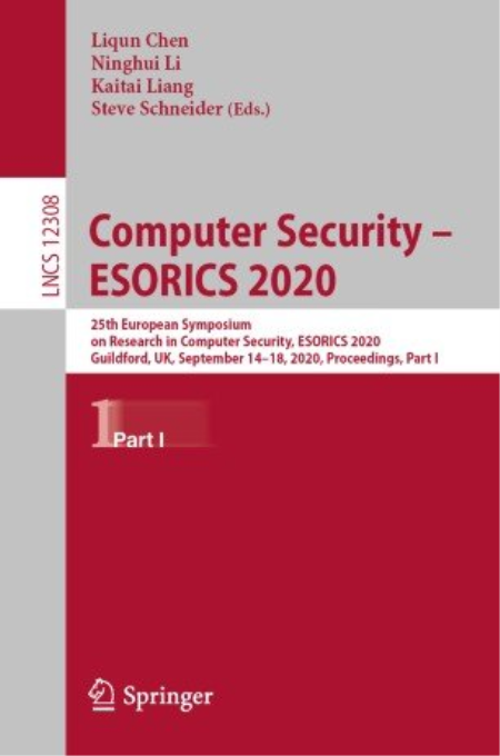 Computer Security - ESORICS 2020