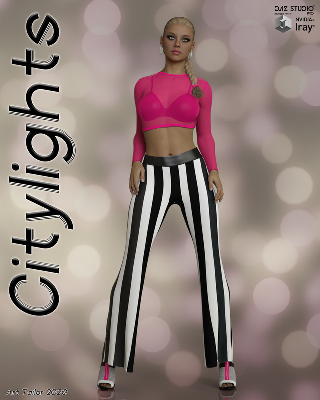 Citylights dforce Pantsuit for Genesis 8 Females Citylights dforce Pantsuit for Genesis 8 Females