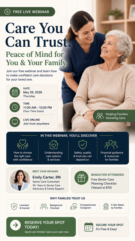 Senior Care Trust Campaign Webinar Promo Graphic Generator