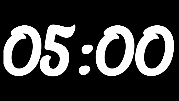 Cuenta Regresiva Órbita de 5 Minutos con Fondo Transparente 4K
