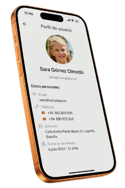 CampApp Mockup Flotante