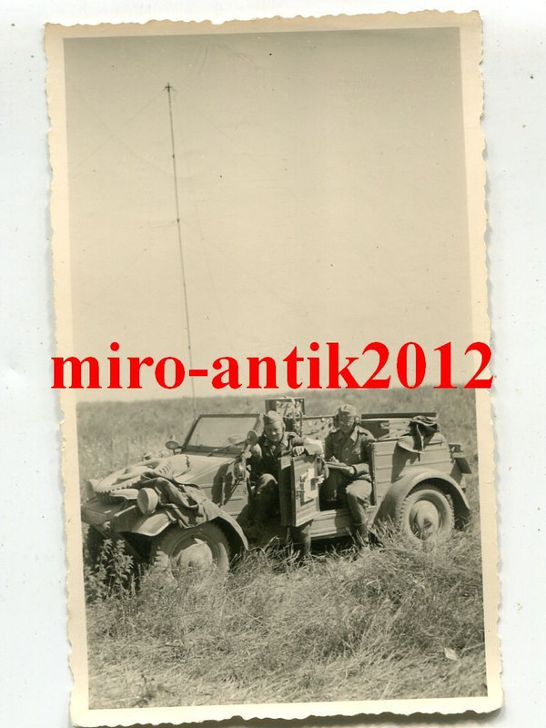 Foto, Wehrmacht, PKW, VW Typ 82 Kübelwagen, Funk
