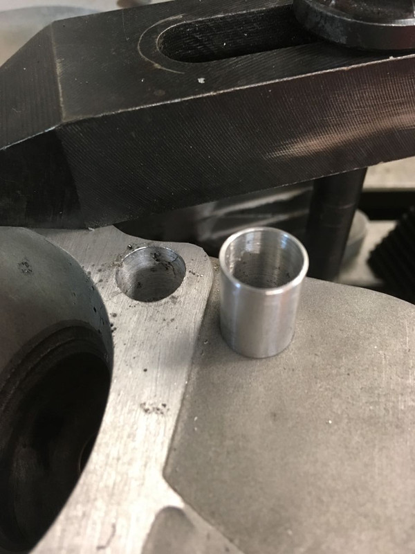 head bolt sleeve ready for installation
