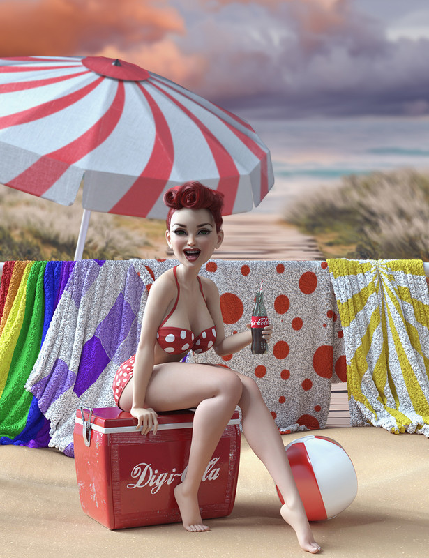 Summer Vibes Vintage Props with dForce