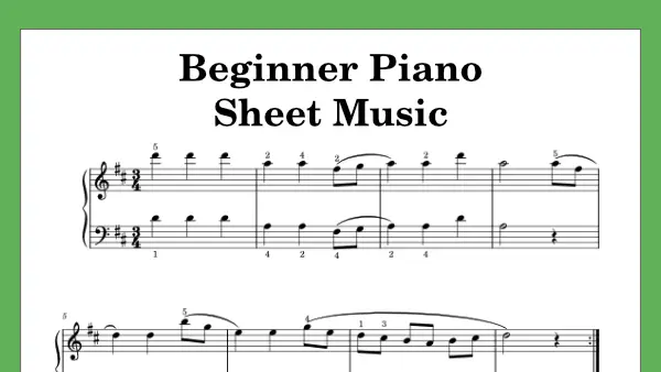 When I hear music, piano notes, andsheet music