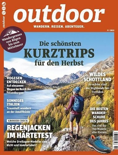 Cover: Outdoor Wandermagazin No 11 November 2022