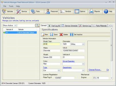 Vehicle Manager 2018 Fleet Network Edition 2.0.1175.0