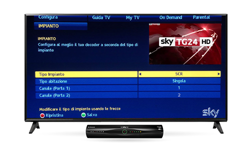 tipo impianto my sky