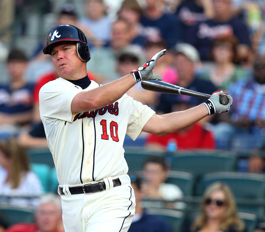 The Atlanta Braves' hero, Chipper Jones