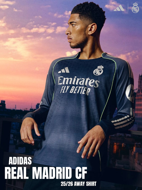Real Madrid 2025-26 Away Jersey Player Version