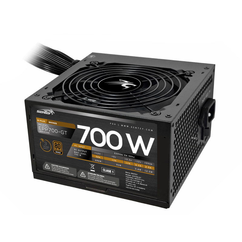 FUENTE SENTEY EPP700 700W 80 PLUS BRONZE