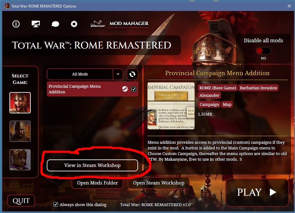 view in steam