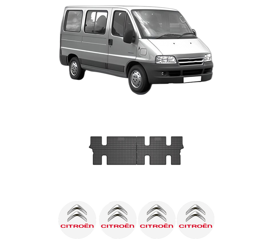 Set covorase presuri CITROEN JUMPER I Bus (244, Z_) din 2002-2006, auto, din cauciuc thermoplastic, 4 Stickere auto cu CITROEN