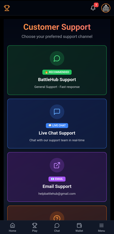 Live Chat Support